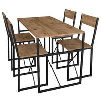 ESSTISCH rechteckig Honigeiche  - Honigeiche/Schwarz, Design, Holzwerkstoff/Metall (120/52,7/84,7cm) - MID.YOU