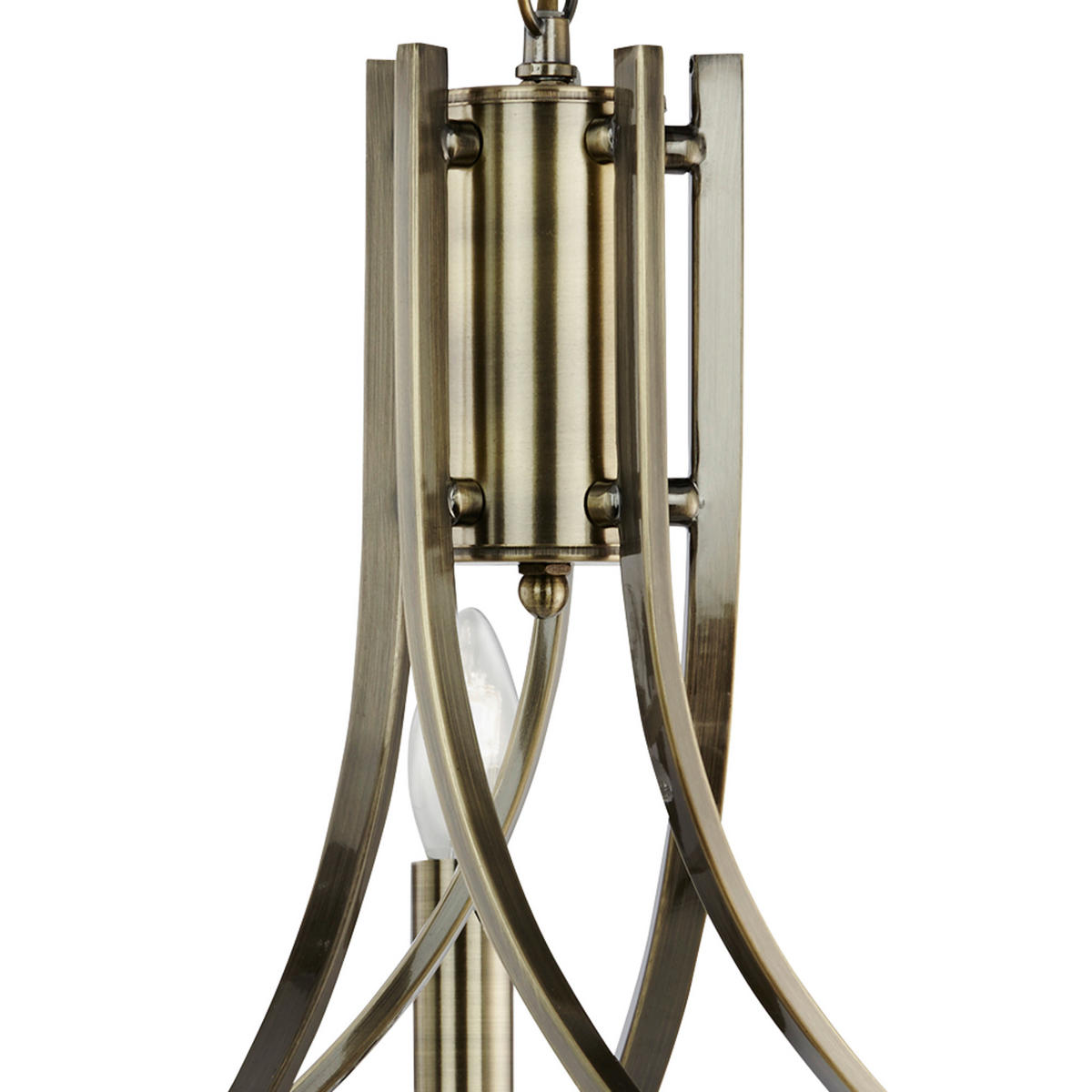 LUSTER  62/90 cm      Ascona  - boje mjeda, Konvencionalno, staklo/metal (62/90cm)