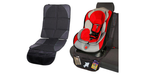 KINDERSITZUNTERLAGE Luxus - Schwarz, Basics, Kunststoff/Textil (26/11/26cm) - My Baby Lou