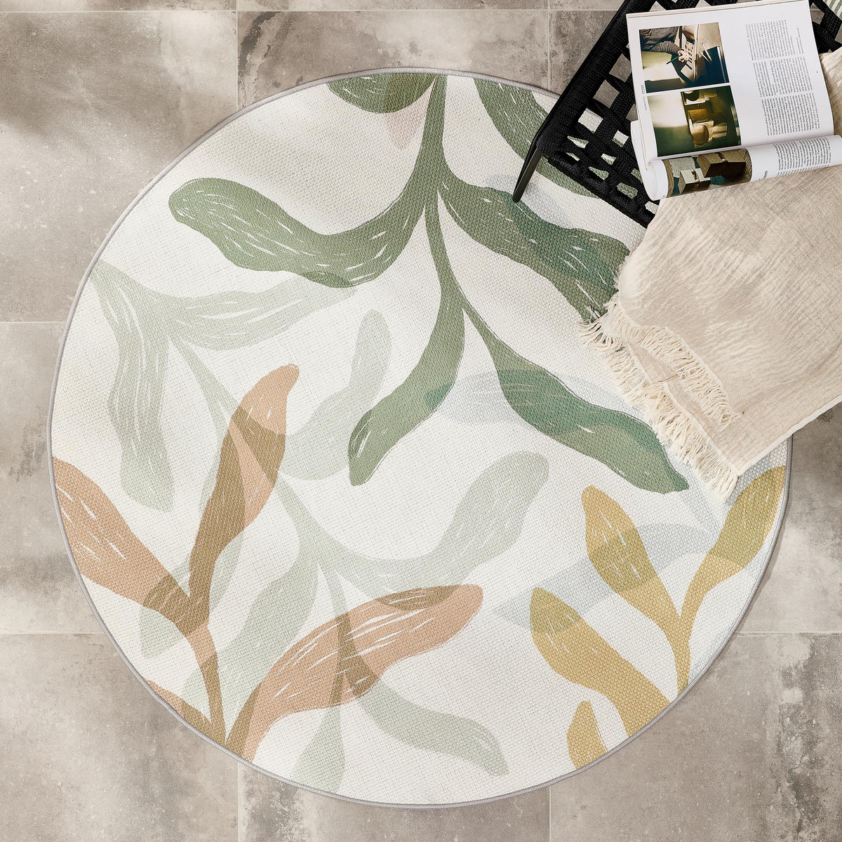 OUTDOORTEPPICH  für Terrasse und Balkon 120 cm Multicolor  - Multicolor, Design, Textil (120cm) - Novel