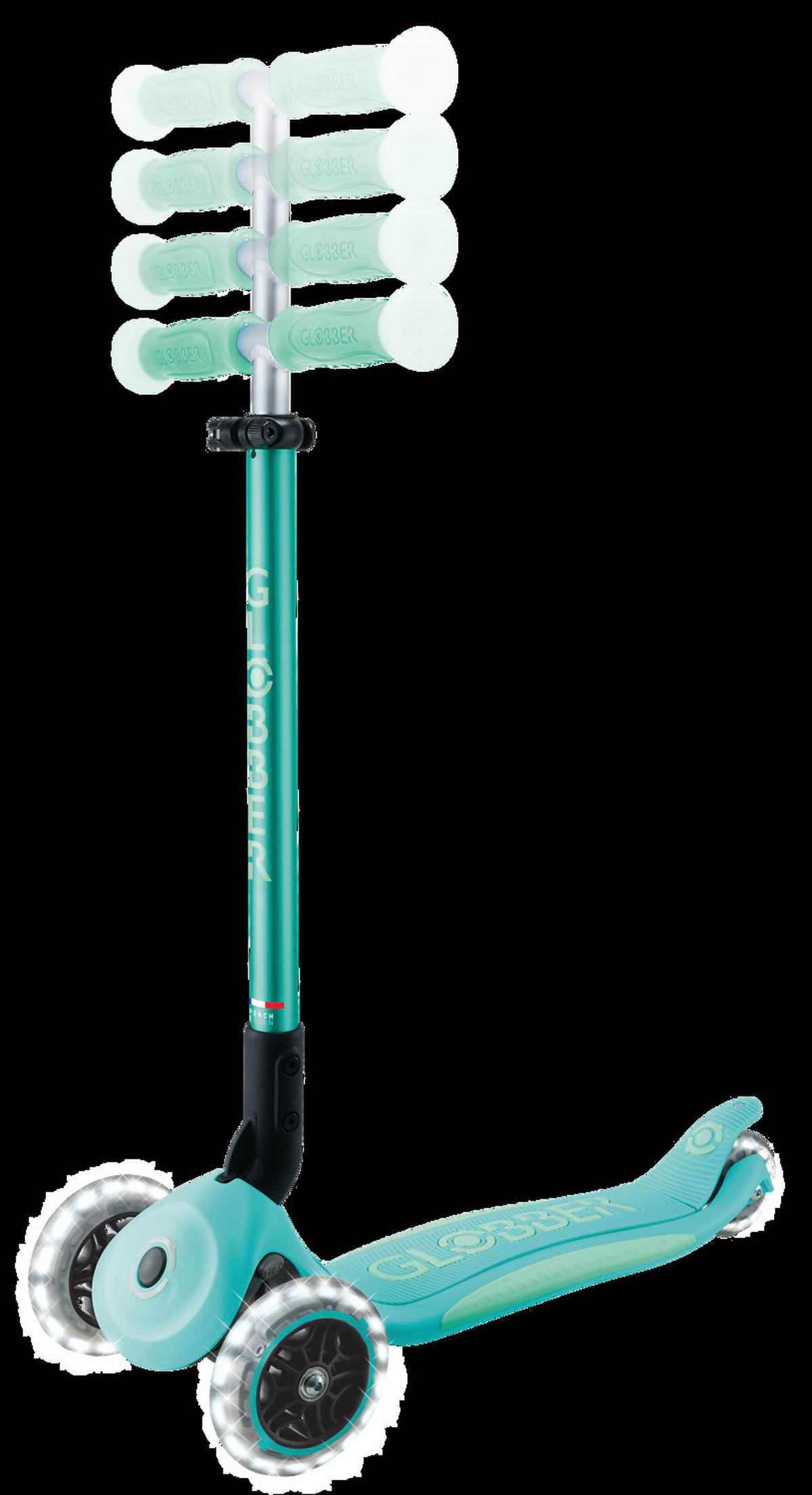KINDERSCOOTER  - Mintgrün, Basics, Kunststoff (57,5/28/82.5cm) - GLOBBER
