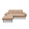 ECKSOFA in Mikrofaser Rotbraun  242/170 cm  - Wildeiche/Rotbraun, Design, Holz/Textil (242/170cm) - MID.YOU
