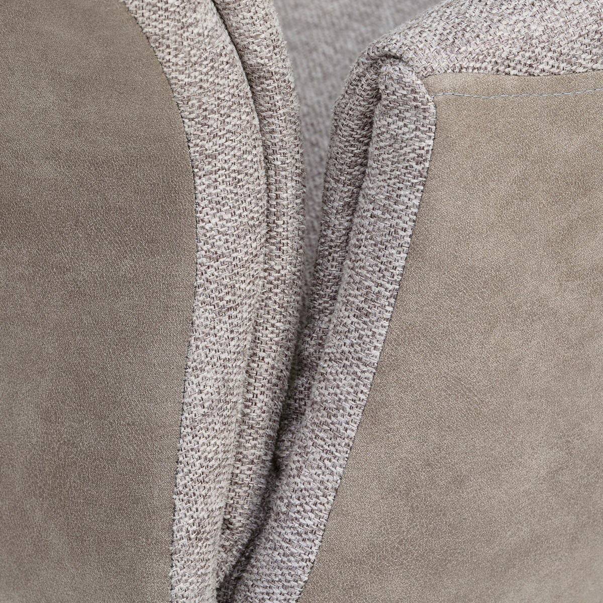 ARMLEHNSTUHL  in Eisen Webstoff  - Hellgrau/Schwarz, LIFESTYLE, Textil/Metall (58/94/64cm) - MID.YOU