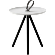 BEISTELLTISCH in Dunkelbraun, Weiß - Dunkelbraun/Weiß, Design, Holz/Metall (40/45cm) - Rolf Benz