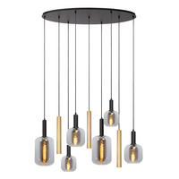 VISEČA NIHALNA SVETILKA  JOANET   130/35/150 cm        40 W E27 - rumena/črna, Design, steklo (130/35/150cm)