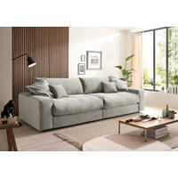 BIGSOFA KAMIL Cord Beige  - Beige/Schwarz, MODERN, Textil (298/95/122cm) - P & B