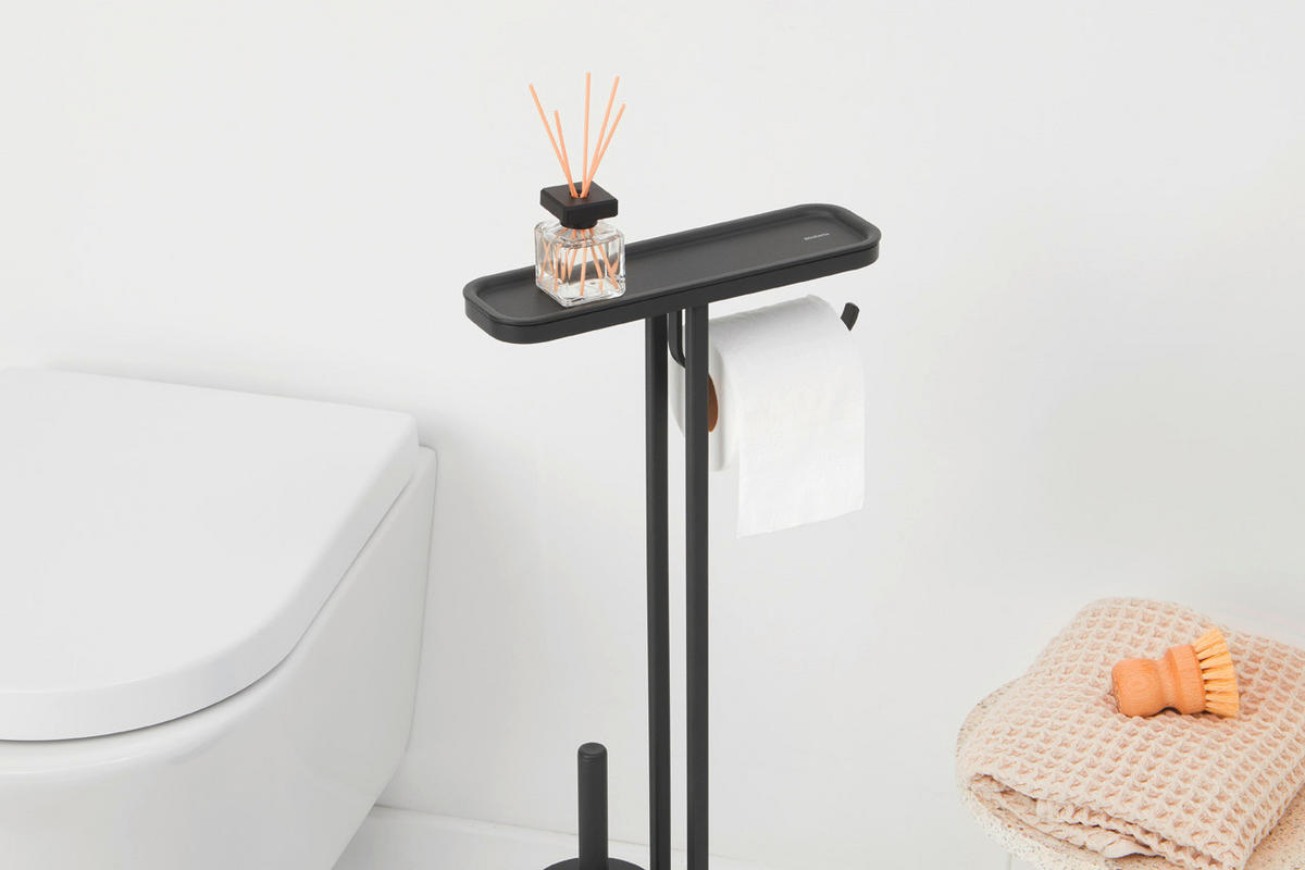 WC-ŠČETKA - siva, Basics, kovina/umetna masa (29/75.2/12.5cm) - Brabantia
