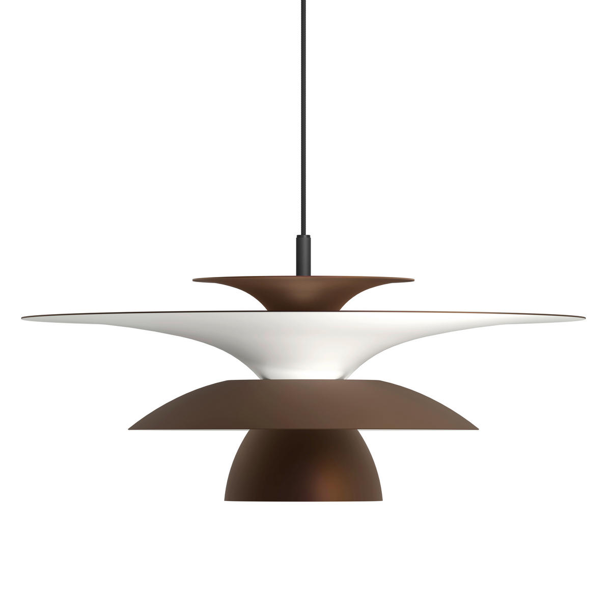 HÄNGELEUCHTE Picasso 50/19,5 cm   - Braun, Design, Metall (50/19,5cm) - Belid