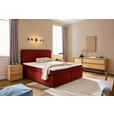 BOXSPRINGBETT 180/200 cm  in Terracotta  - Terracotta/Schwarz, Design, Kunststoff/Textil (180/200cm) - Xora
