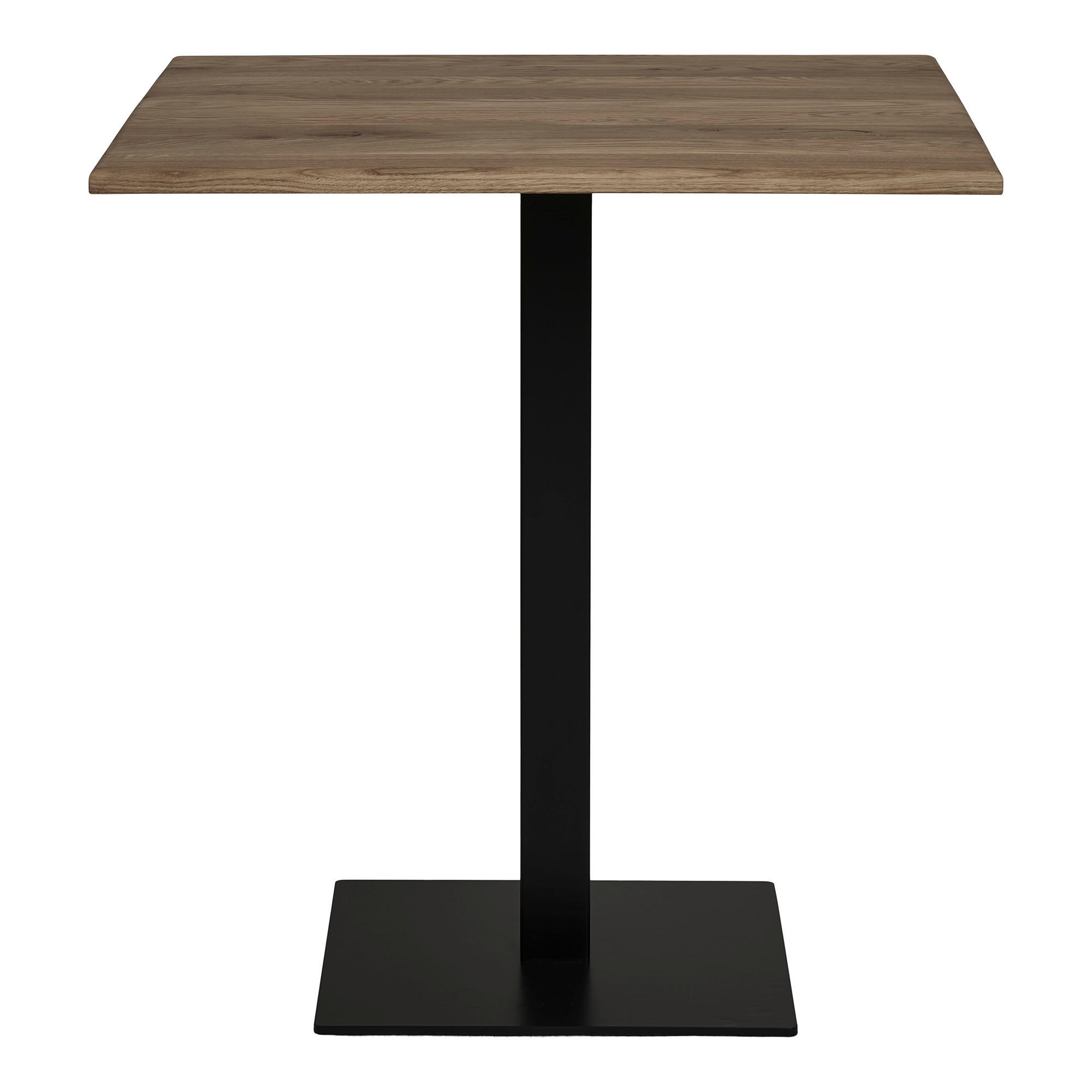CAFÉBORD i trä  - mörk ek/svart, Modern, metall/trä (70/75/70cm) - MID.YOU