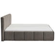 POLSTERBETT 180/200 cm  in Anthrazit  - Anthrazit/Schwarz, Design, Holz/Textil (180/200cm) - Xora