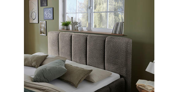 POLSTERBETT 180/200 cm in Anthrazit - Anthrazit/Schwarz, Design, Holz/Textil (180/200cm) - Xora
