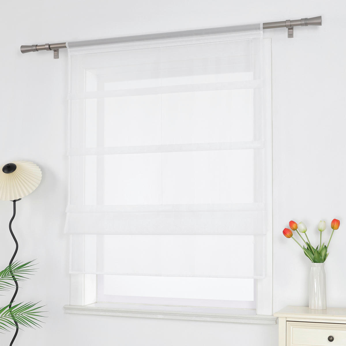 FALTROLLO  transparent  60/140 cm    - Weiß Hochglanz, Basics, Textil (60/140cm)