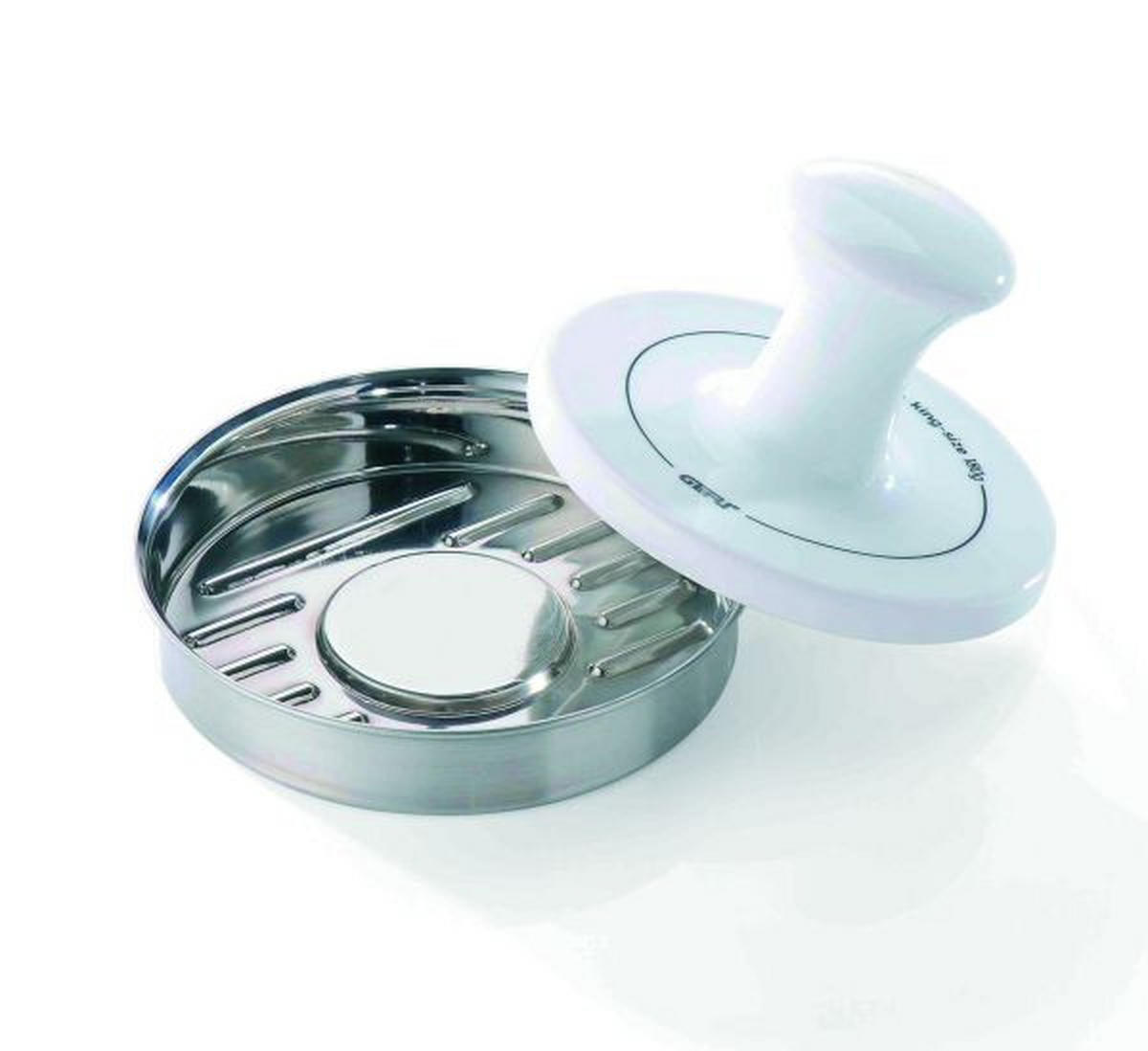 HAMBURGERPRÉS - fehér, Konventionell, fém/kerámia (13,3/8cm) - Gefu