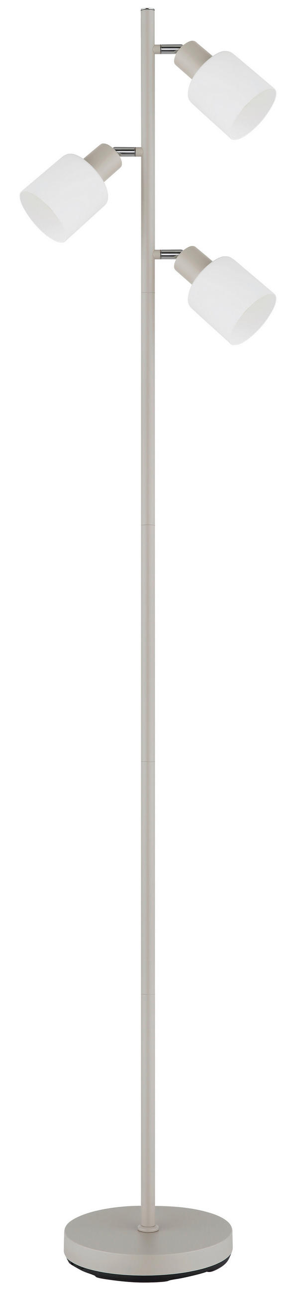 ÁLLÓLÁMPA - barna/fekete, Design, üveg/fa (33/180cm) - Globo