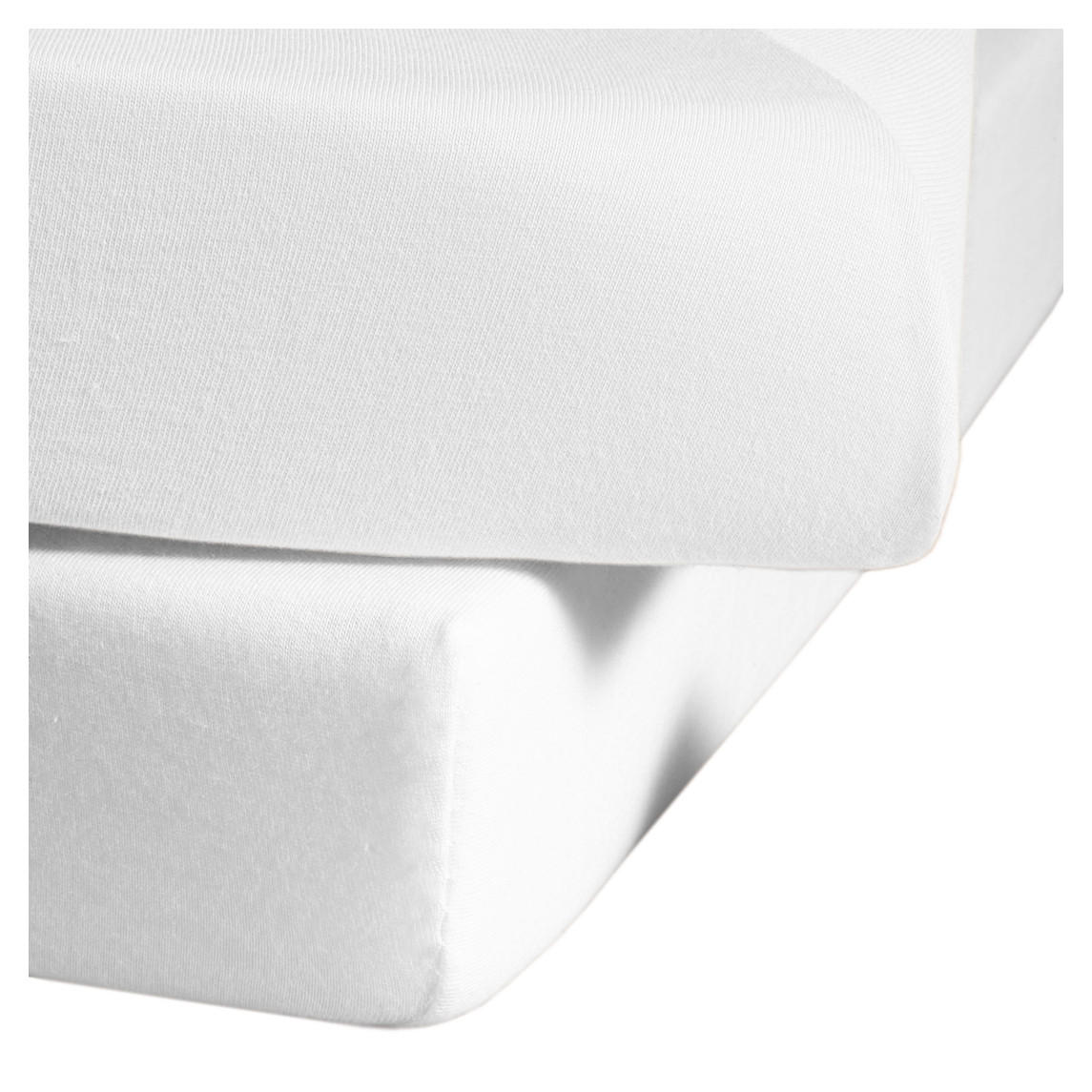 SPANNLAKEN 200 x 200 Makosatin  - Weiß, Basics, Textil (200/200cm) - Fleuresse