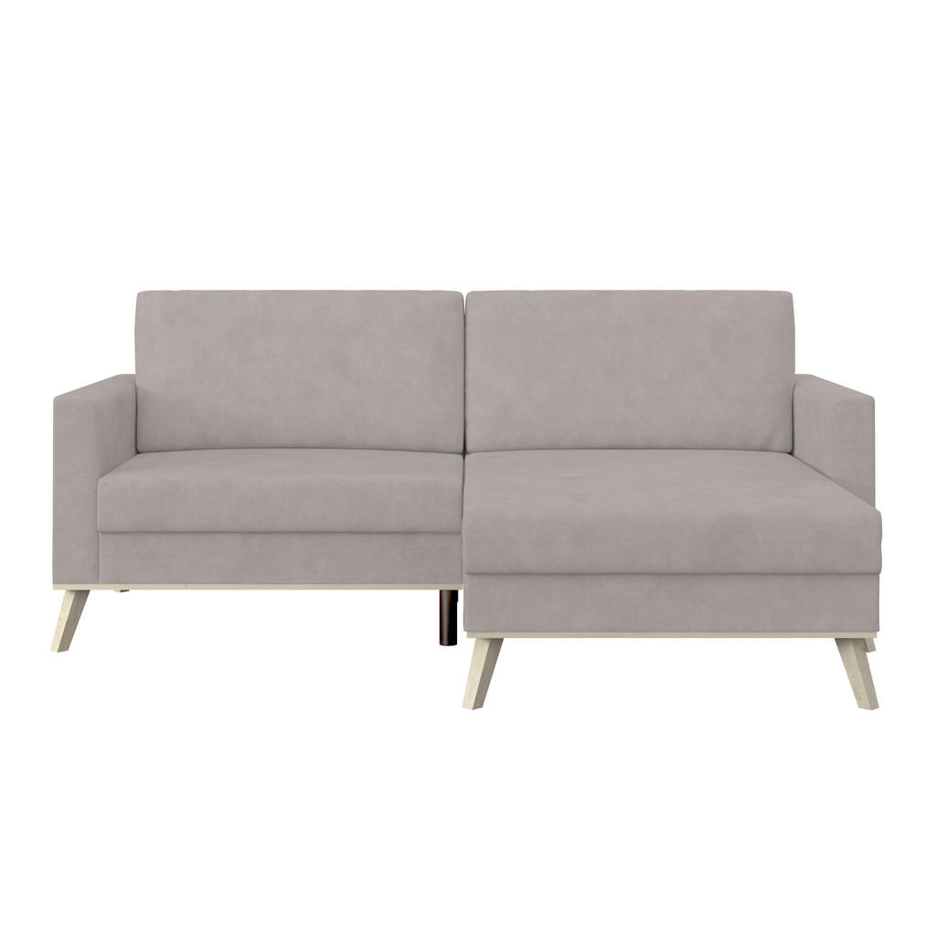 Ecksofa mit Schlaffunktion & Bettkasten Carini Creme