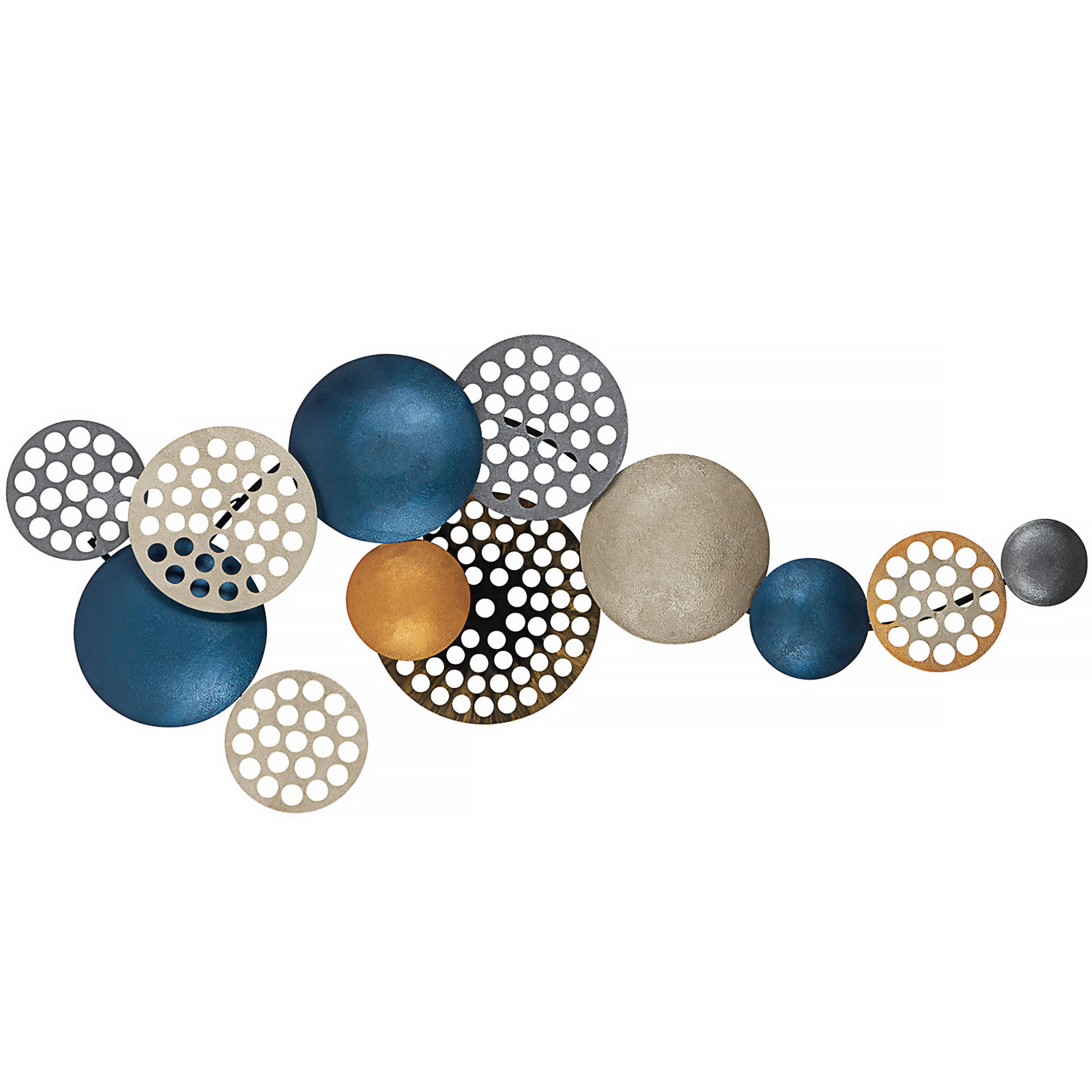 METALLBILD  - Multicolor, Basics, Metall (90/42cm)