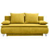 BOXSPRINGSOFA  mit Flachgewebe Gelb  - Gelb/Silberfarben, MODERN, Holz/Textil (208/100/106cm) - MID.YOU