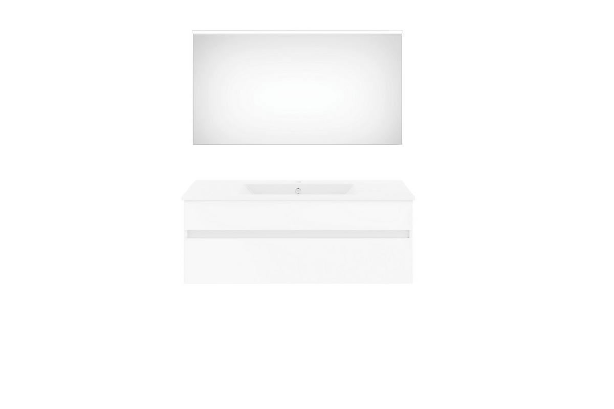 BADEZIMMER  in 120 cm  - Weiß Hochglanz/Weiß, KONVENTIONELL, Keramik/Holzwerkstoff (120cm) - Puris