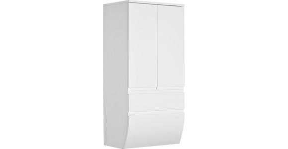 MIDISCHRANK 60/126,8/38 cm - Weiß, Basics, Glas/Holzwerkstoff (60/126,8/38cm) - Dieter Knoll