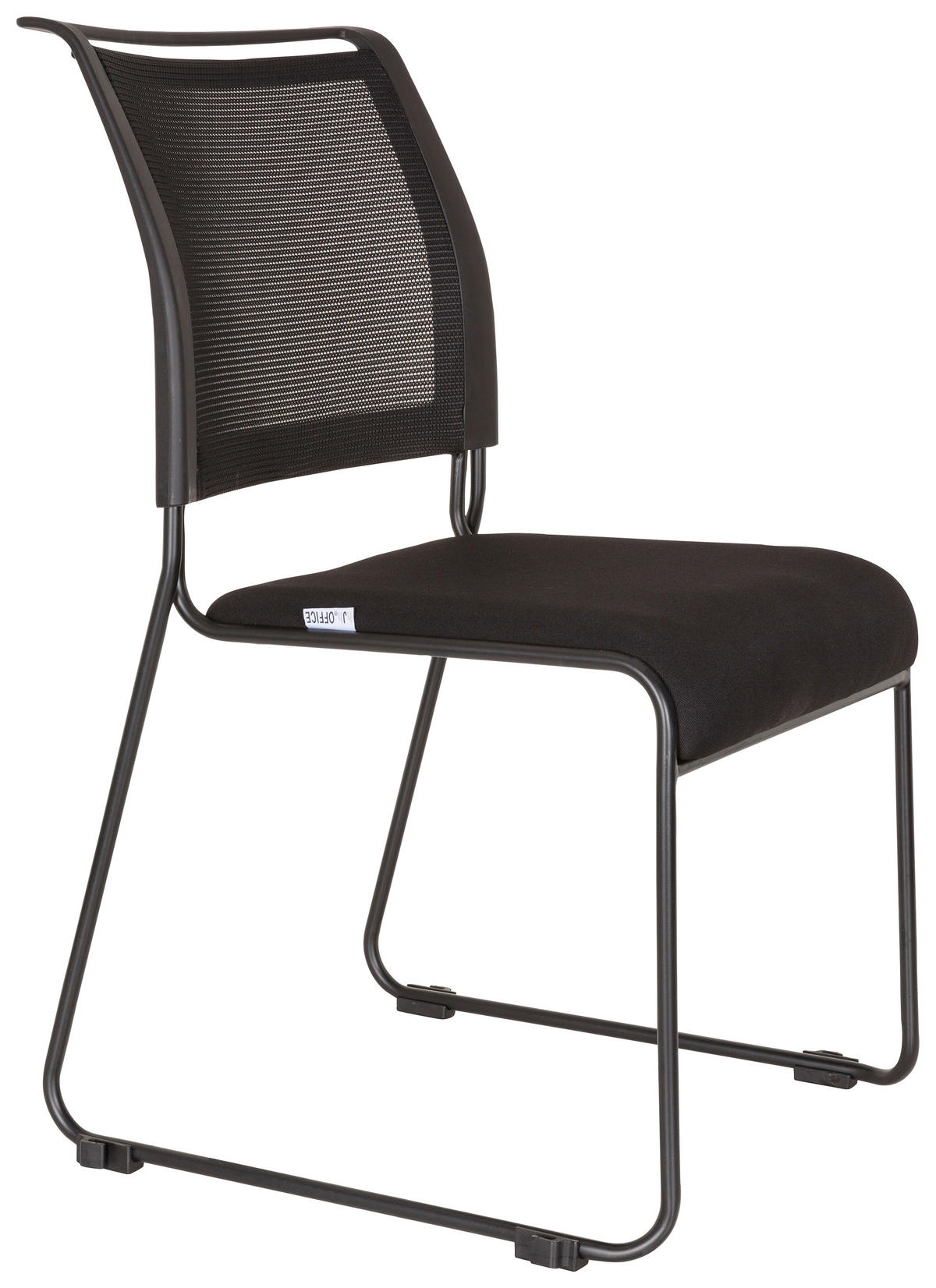 BESÖKSSTOL  i nätklädsel, flatväv svart  - svart, Modern, metall/textil (48/87/61cm) - MID.YOU
