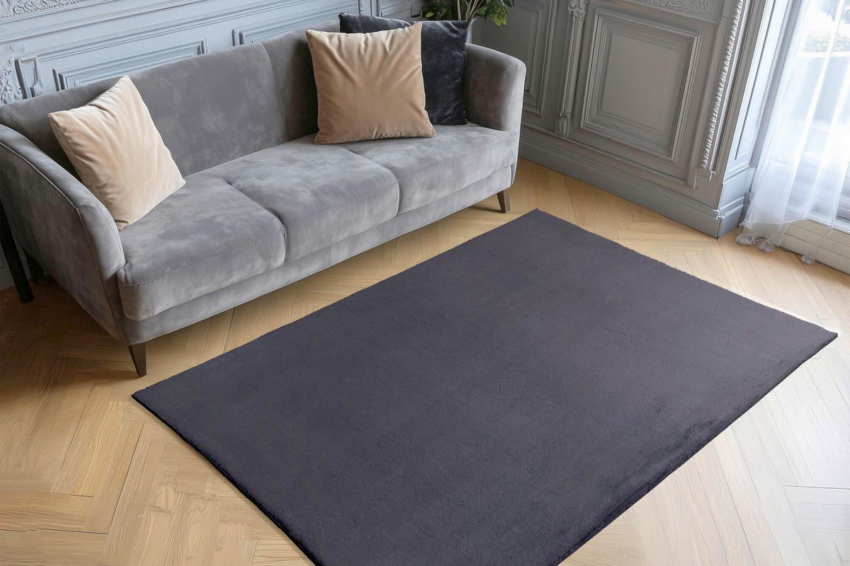 HOCHFLORTEPPICH 120/170 cm Anthrazit  - Anthrazit, Basics, Textil (120/170cm) - Kayoom