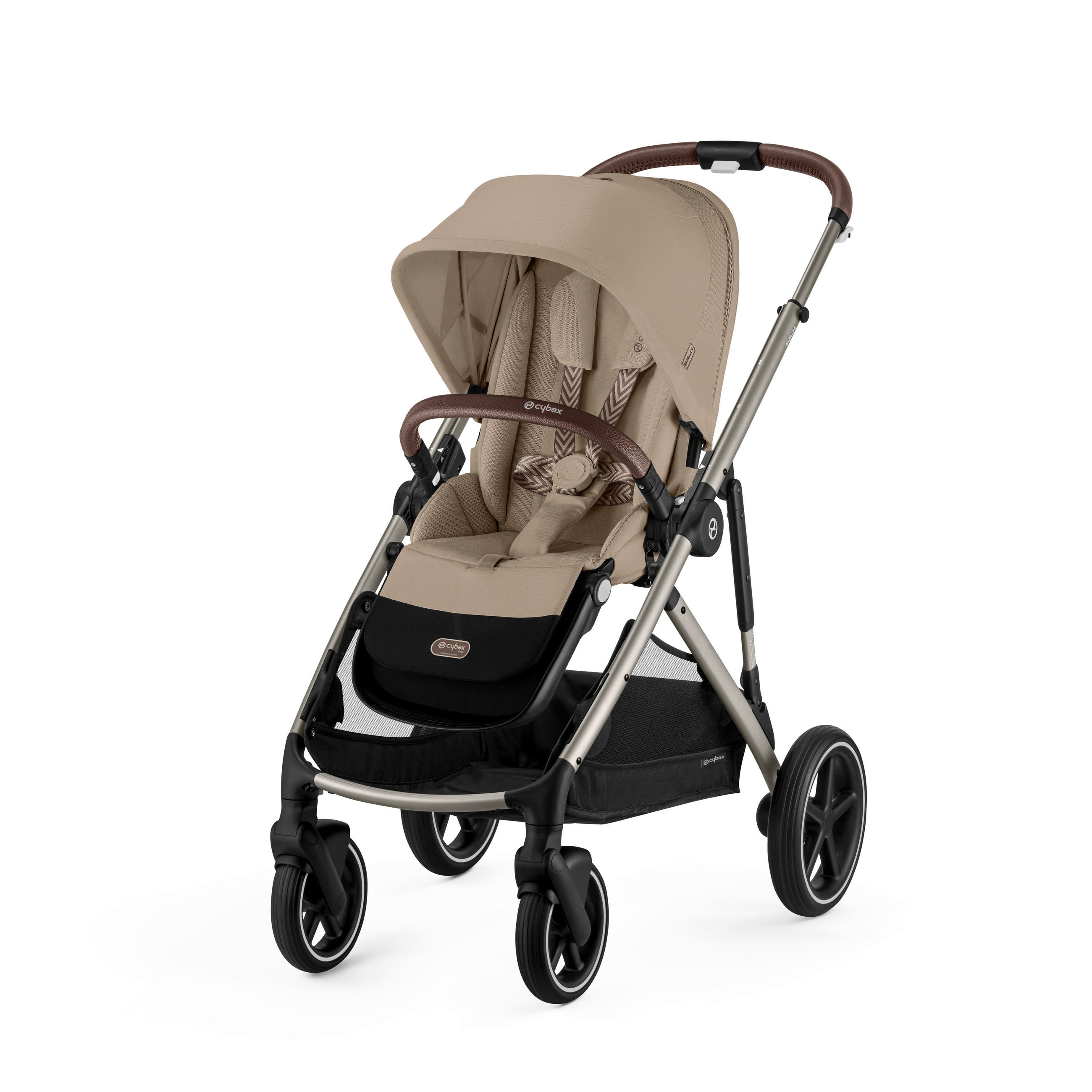 KINDERWAGEN  Gazelle S  Almond Beige  - Taupe/Beige, Basics, Kunststoff/Textil (93-106/65/100-110cm) - cybex GOLD