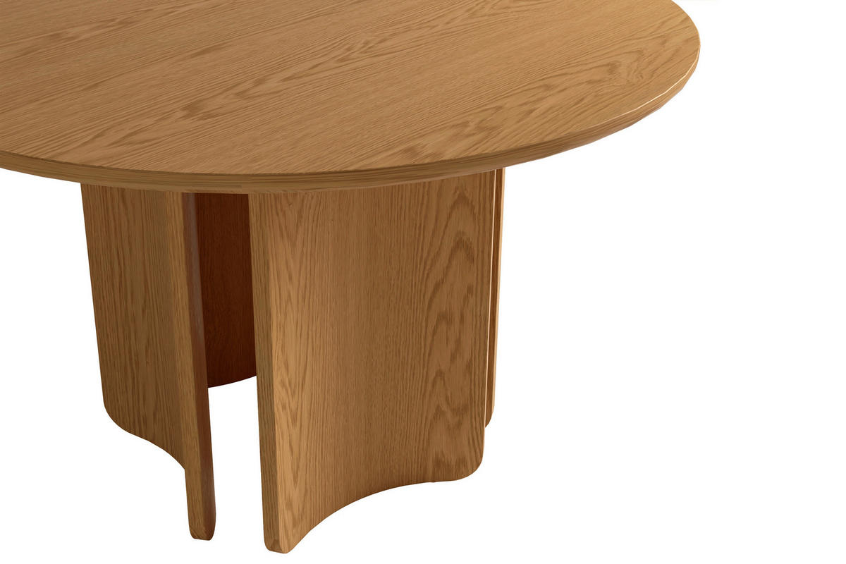 ESSTISCH 120/120/76 cm Echtholz, Nachbildung  Holzwerkstoff rund Eichefarben  - Eichefarben, MODERN, Holzwerkstoff (120/120/76cm) - Schöner Wohnen