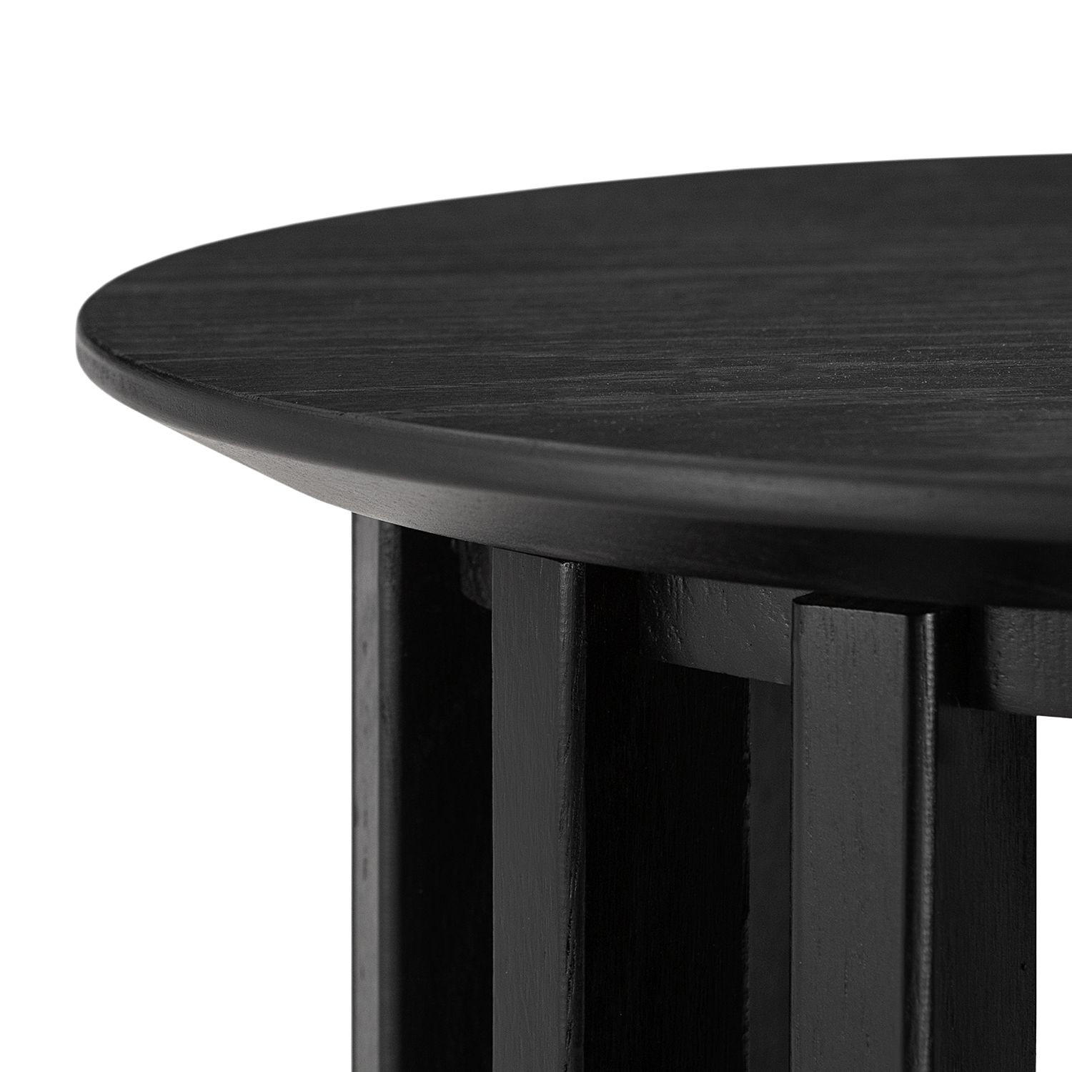 SIDOBORD i trä, trämaterial 40/40/45 cm  - svart, Modern, trämaterial/trä (40/40/45cm) - home24