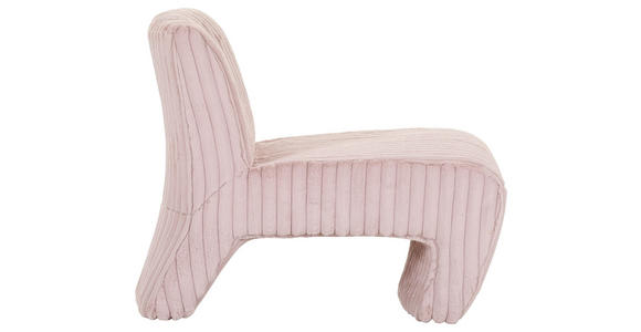 SESSEL Cord Rosa - Schwarz/Rosa, KONVENTIONELL, Kunststoff/Textil (68/72/89cm) - Carryhome