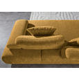 SCHLAFSOFA in Chenille Senfgelb  - Senfgelb/Schwarz, KONVENTIONELL, Kunststoff/Textil (235-255/80/116-138cm) - Carryhome