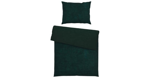 BETTWÄSCHE Samt, Teddystoff 140/200 cm  - Dunkelgrün, Basics, Textil (140/200cm) - Novel