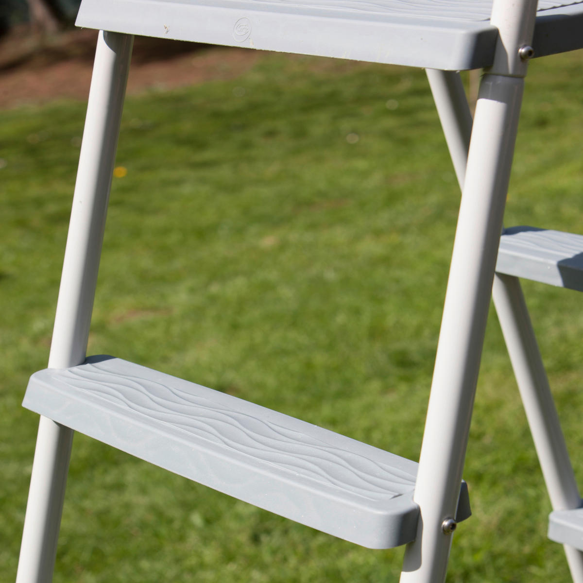 POOLLEITER 2024  - Weiß, KONVENTIONELL, Metall (134cm) - Gre