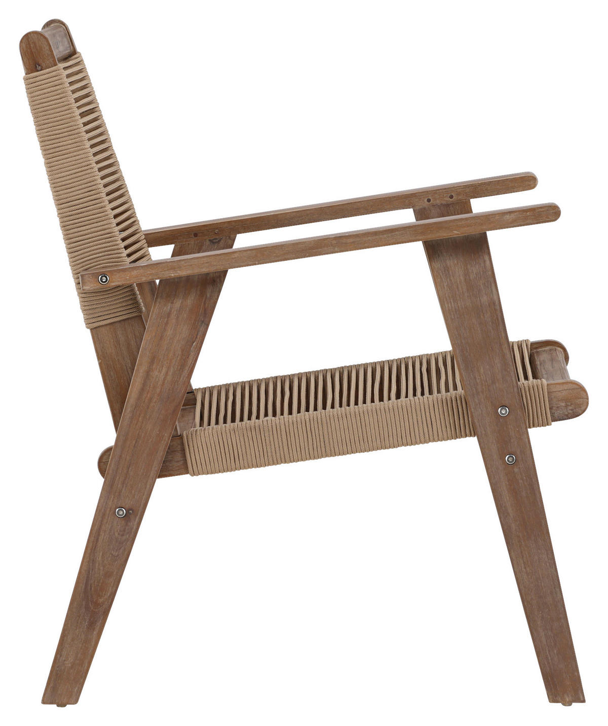 LOUNGEFÅTÖLJ  - brun, Klassisk, trä/textil (68/88/72cm) - Gardenson
