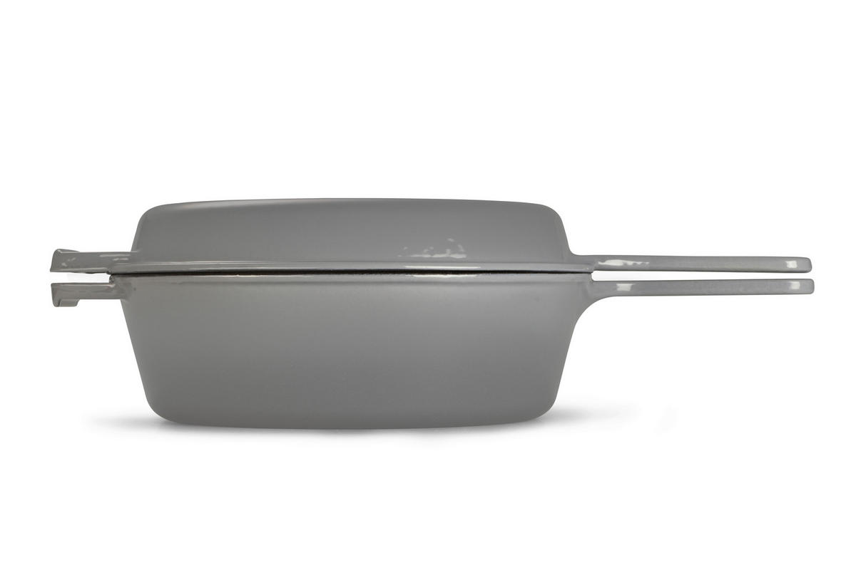 GRYT- OCH KASTRULLSET 2 delar  - grå, Basics, metall (26,5cm) - Echtwerk
