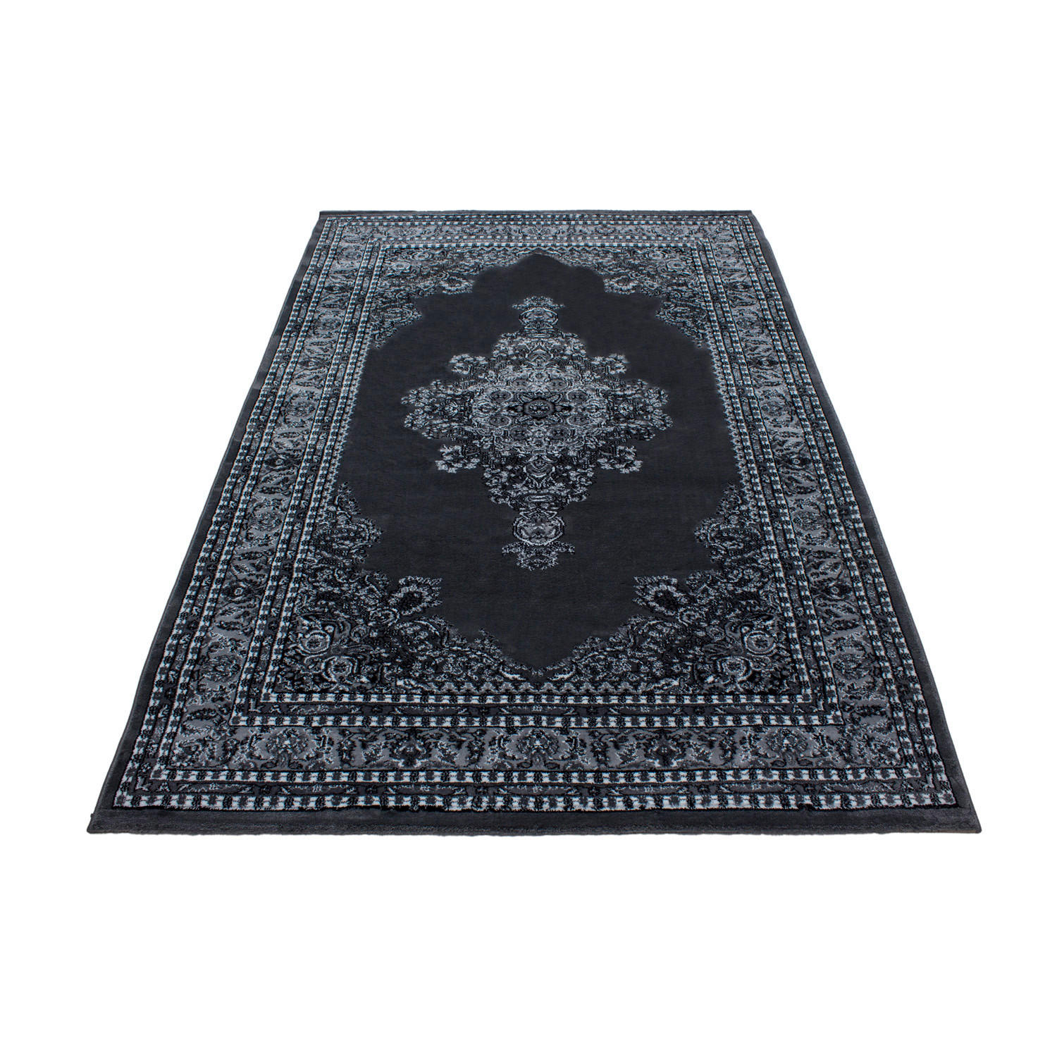 WEBTEPPICH 80/150 cm Marrakesh  - Schwarz/Grau, KONVENTIONELL, Textil (80/150cm) - Novel