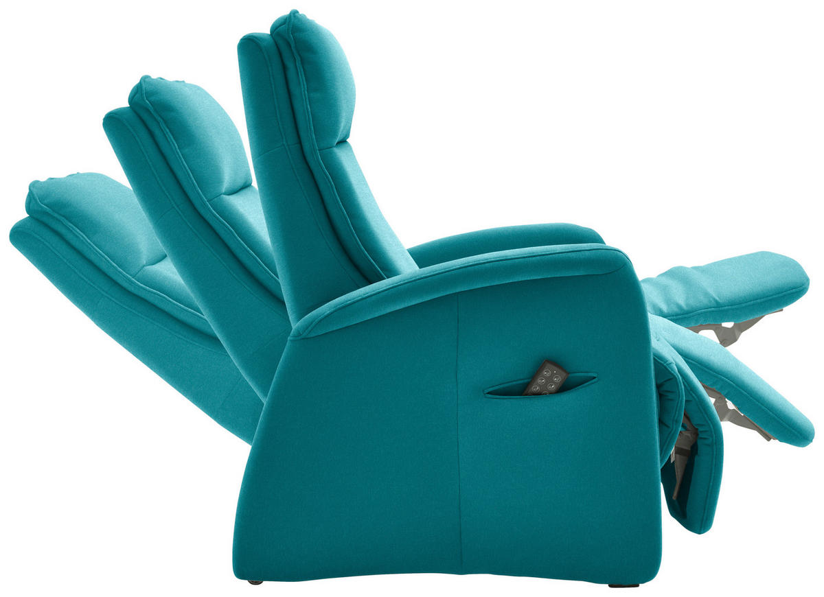 FERNSEHSESSEL in Chenille Petrol  - Petrol, Konventionell, Textil (79/114/87-176cm) - Valdera