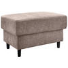 HOCKER in Textil Beige  - Beige/Schwarz, Modern, Holz/Textil (76/46/55cm) - Livetastic