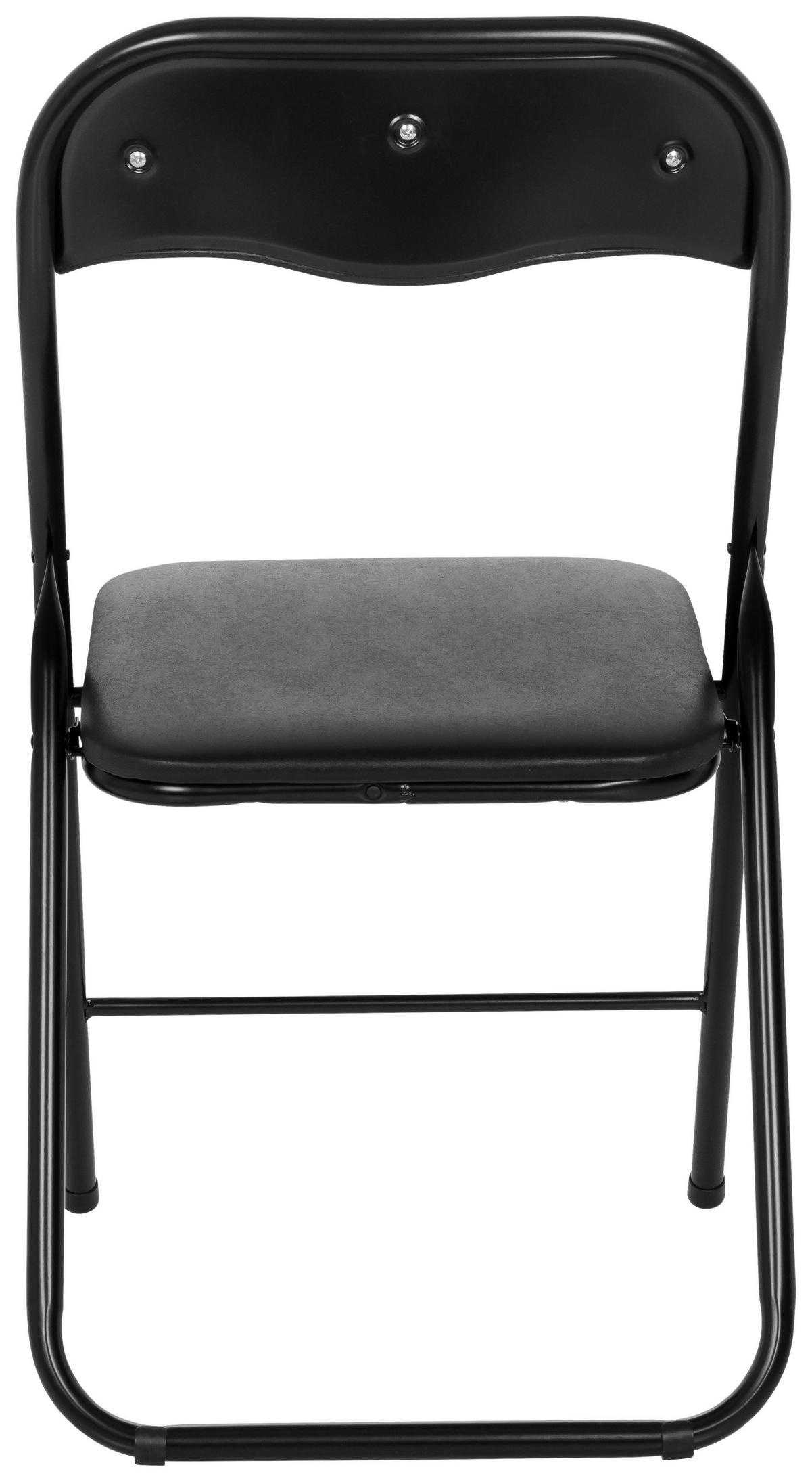 SKLÁDACÍ ŽIDLE, černá - černá, Moderní, kov (44/81/48cm) - MID.YOU