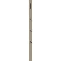 GARDEROBENPANEEL  in 10/165/5 cm  - Sandfarben/Schwarz, Design, Holzwerkstoff/Metall (10/165/5cm) - Dieter Knoll