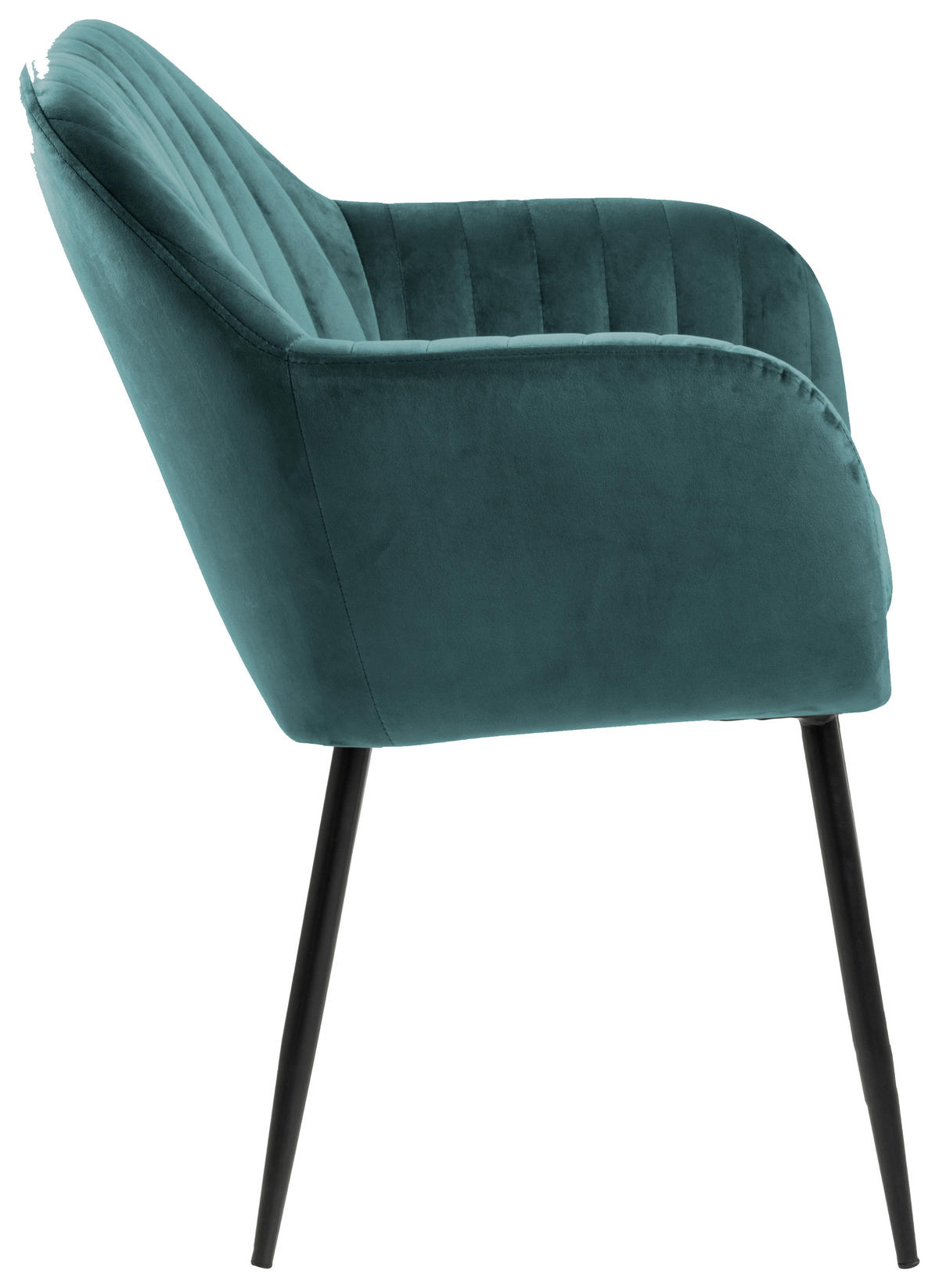 ŽIDLE S PODRUČKAMI, velur, černá, tmavě zelená - černá/tmavě zelená, Trend, kov/textil (57/83/59cm) - Ambia Home