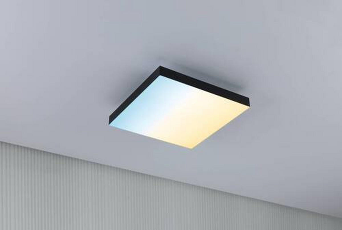 LED-PANEEL 29,5/29,5/6,4 cm  - Schwarz, Basics, Metall (29,5/29,5/6,4cm) - Paulmann
