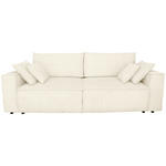 SCHLAFSOFA Cord Creme  - Creme/Schwarz, KONVENTIONELL, Kunststoff/Textil (240/89/100cm) - Carryhome