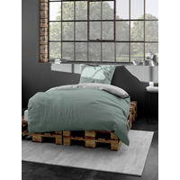 BETTWÄSCHE 135X200 + 80X80CM Renforcé 135/200 cm  - Jadegrün, KONVENTIONELL, Textil (135/200cm) - Bierbaum
