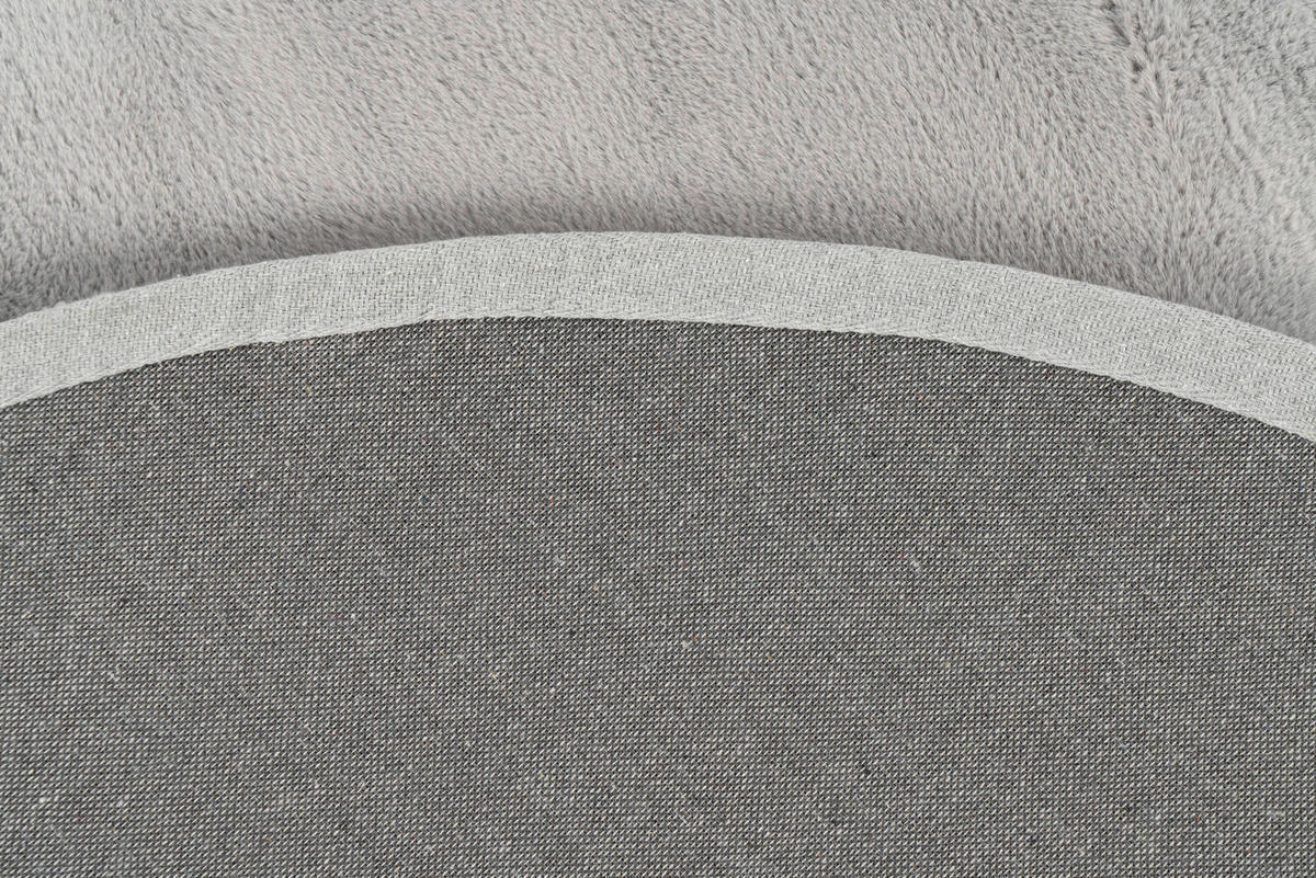 HOCHFLORTEPPICH 120/120 cm Silberfarben  - Silberfarben, Basics, Textil (120/120cm) - Kayoom