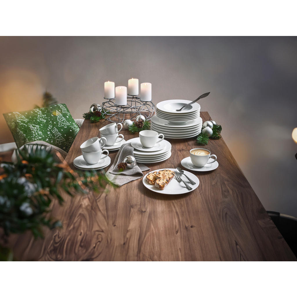 Thumbnail - Seltmann Weiden Kombiservice Zoe Fine Diamond, Weiß, Keramik, 30-teilig, 240 ml,240 ml, Essen & Trinken, Geschirr, Gesch...
