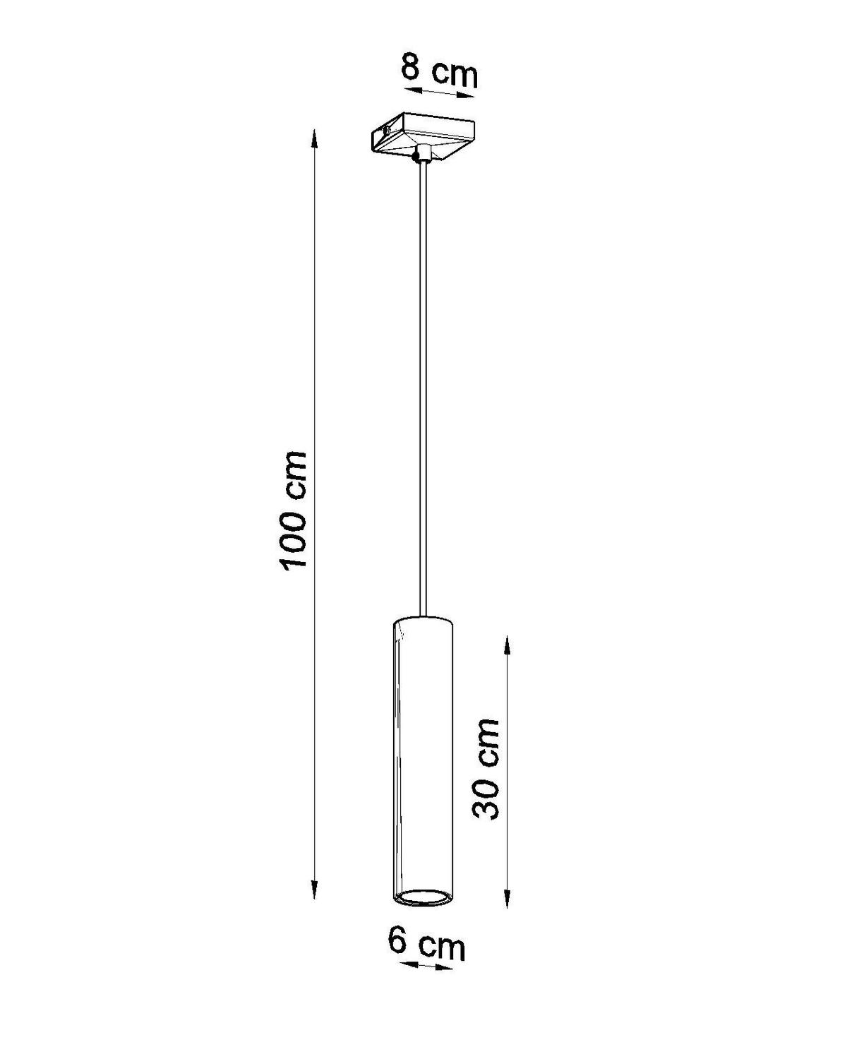 HÄNGELEUCHTE LAGOS 8/8/100 cm   - Schwarz, KONVENTIONELL, Metall (8/8/100cm)