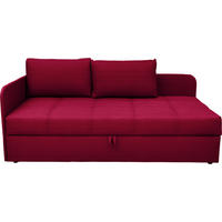 LIEGE  in Cord Rot  - Rot/Schwarz, Basics, Kunststoff/Textil (95/90/205cm) - Xora