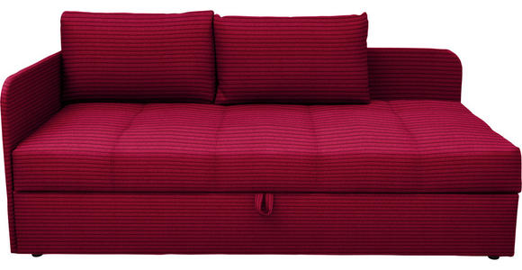 LIEGE  in Cord Rot  - Rot/Schwarz, Basics, Kunststoff/Textil (95/90/205cm) - Xora